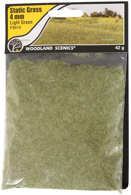 Woodland Scenic Static Grass 4mm-Light Green -FS619