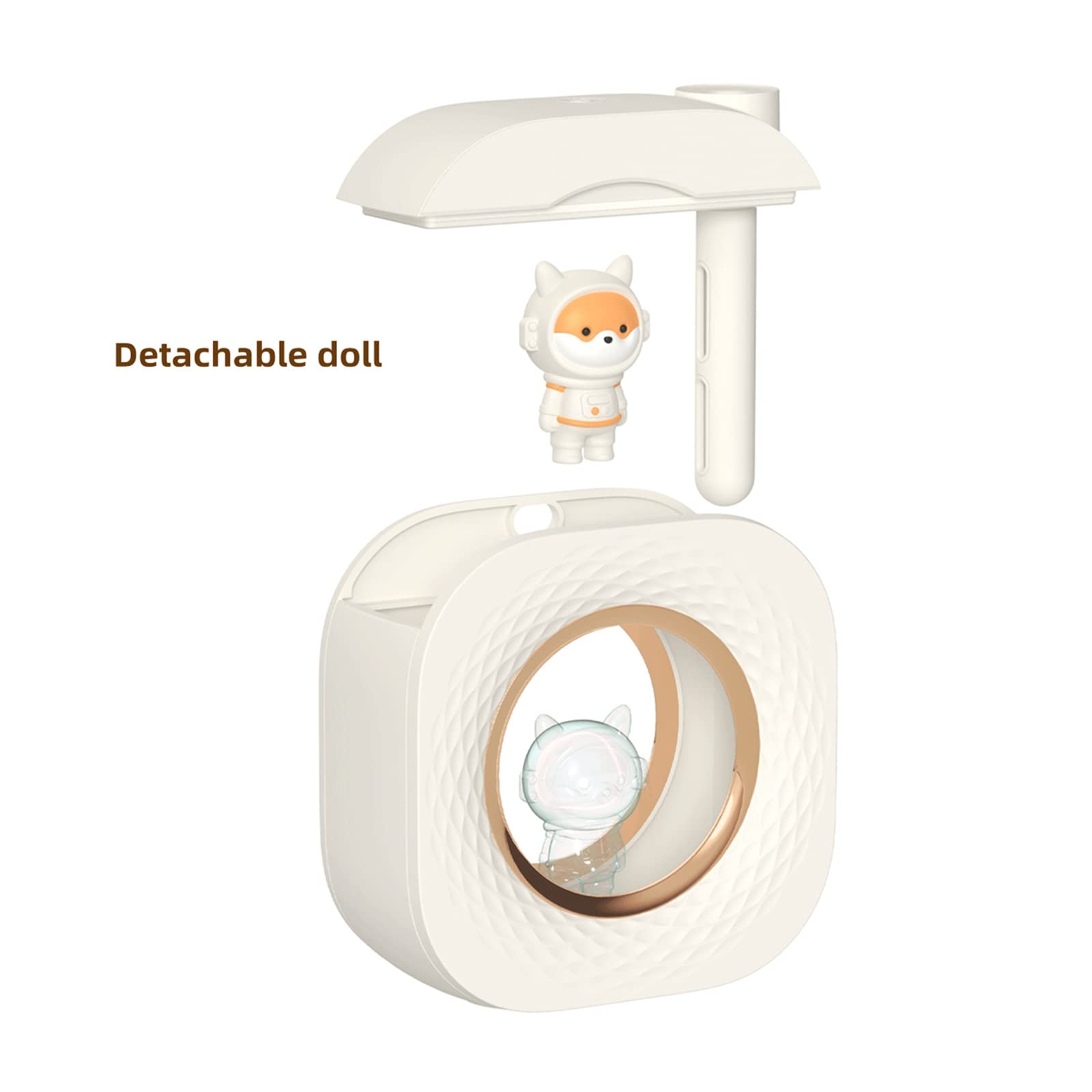 Humidificador Humidificador inalámbrico portátil, difusor de aceites esenciales aromáticos USB for el hogar, humidificador de aire con Perfume y fragancia Dormitorio(Pink)