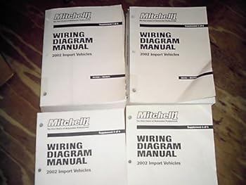 Paperback Mitchell1 Wiring Diagram Manual (2002 Import Vehicles) (4 supplement book set) Book