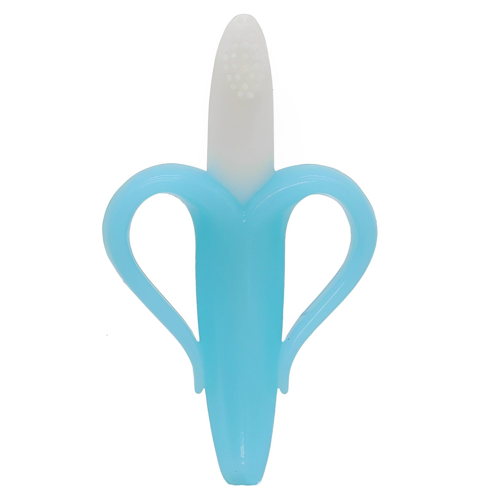 Cuteably Banana Massaging Teether Silicone Bites Baby Products Silicone Toothbrush Teething Stick Chewing Teething Toys (Blue, 0-3 Year)-image-9