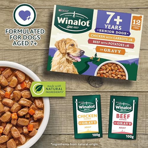 WINALOT Meaty Chunks Senior gemischt in Soße Nassfutter für Hunde, 12 x 100 g – Ansicht 5