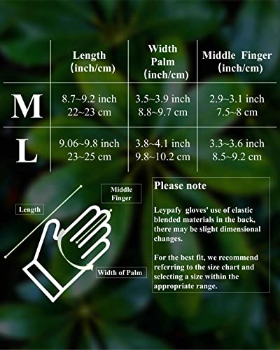 Leypafy Gardening Gloves,M Size,Breathable In Summer,3 Pairs-Nitrile Butadiene Rubber-Coated Gloves For Outdoor,Maintenance,Digging,Planting,Pruning And More #TOP4