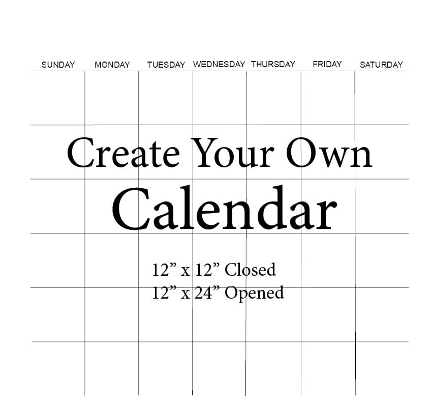 Create Your Own Printable Calendar