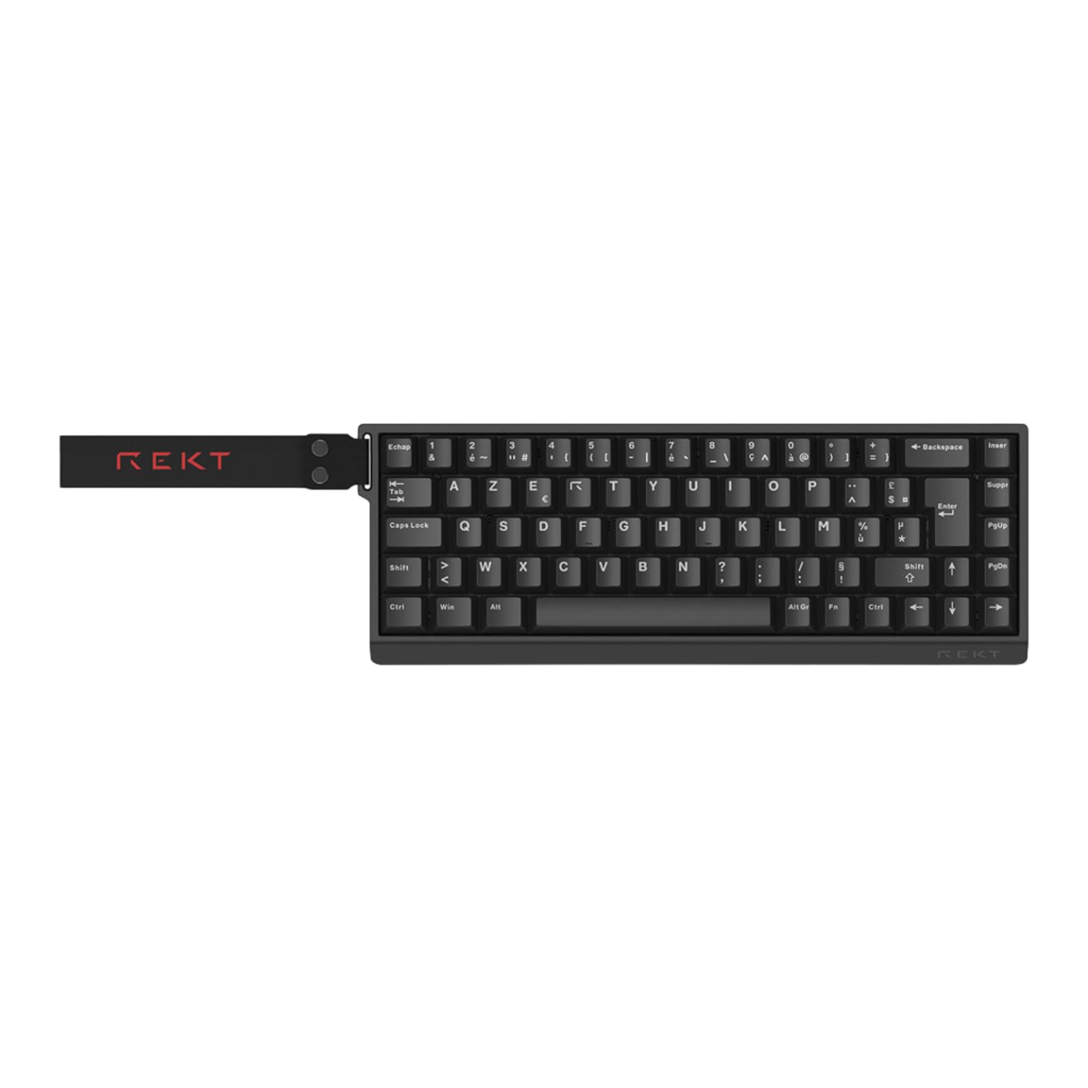 REKT Clavier Gaming Magnétique Shogun 68 HE (AZERTY FR) – Switchs Gateron Jade Effet Hall, Rapid Trigger, Actionnement réglable 0,1–3,5 mm, RGB Complet, Keycaps PBT, Hot-Swappable, 8000 Hz