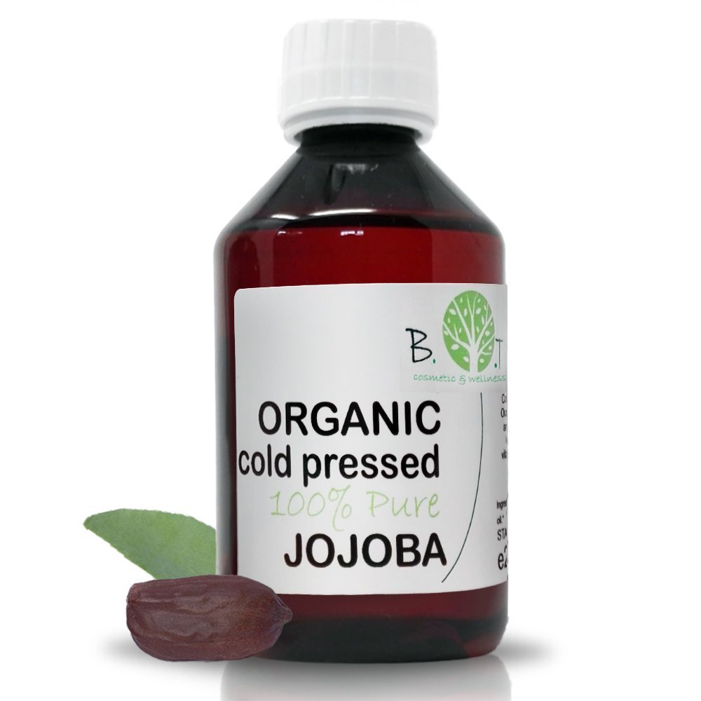Aceite de Jojoba Puro Aceite Facial Aceite Desmaquillante Aceite Corporal Aceite de Masaje Estrias Aceite Pelo Aceite Barba Aceite Uñas - 250 ml