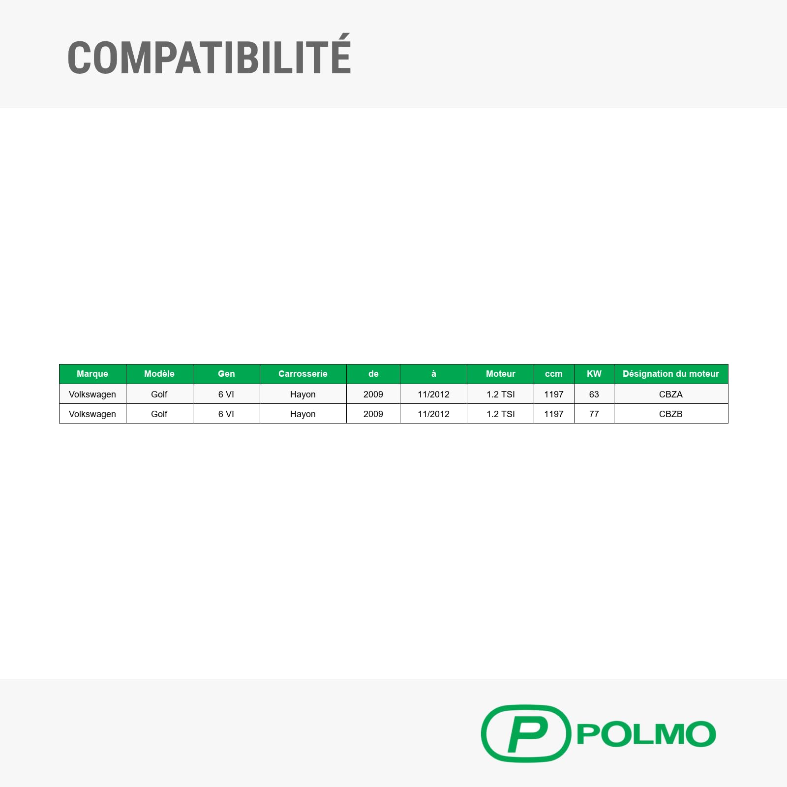 POLMOstrow Pot d’échappement pour VW Golf 6 VI 2009-2012