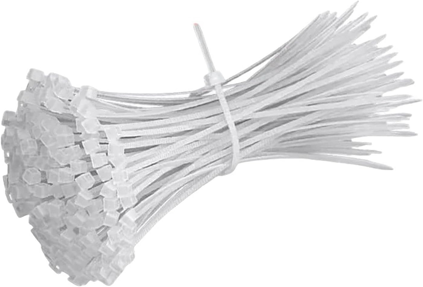 500/1000Pcs Nylon Cable Tie Self Locking Plastic Cord Tie Straps 5X300/4X200 Sizes Fastening Ring-3.5X300 (500Pcs)