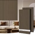 AKK-ART Wood Panels for Wall, Soundproof & Acoustic Wood Slat Wall Panel for Interior Decor, Sound Absorbing Panels for Office,Home Theater & Living Room(Amercian Oak#5,2 Pack-47.2"*23.6")