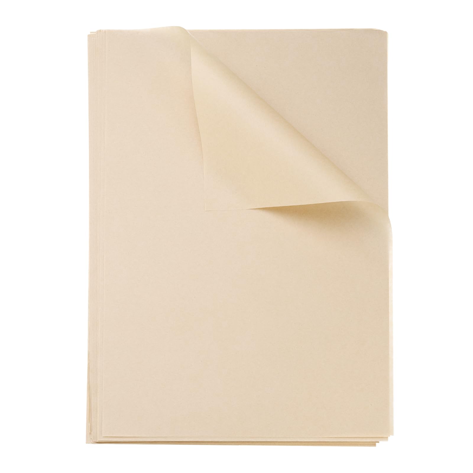 QUARKZMAN 100pz Fogli Carta Alimentare Pergamena Quadrati 40x60cm Carta Imballaggio Alimenti Secchi Assorbente Olio per Carta Forno Sandwich Cestini Picnic Hamburger Cucina, Colore Legno