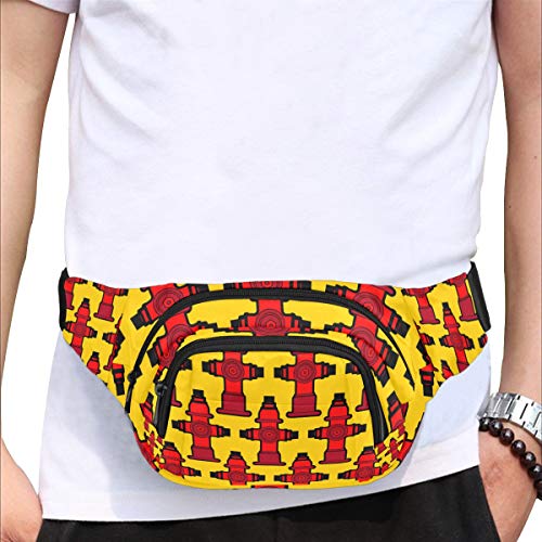 Waist Belt Bag For Women Cute Creative Cartoon Fire Extinguisher Adjustable Belt Waterproof Nylon Fenny Pack Comfortable Travel Bag Designer Waist Bag Runner Fanny Pack