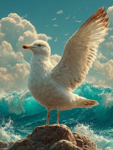 J G LbghG h DIYG fW^G C̔g p^[fUC, yCgoCio[ SҌ ȒP paint by numbers uVƃANG̋, z[ ItBX 70X90cm, Model 92