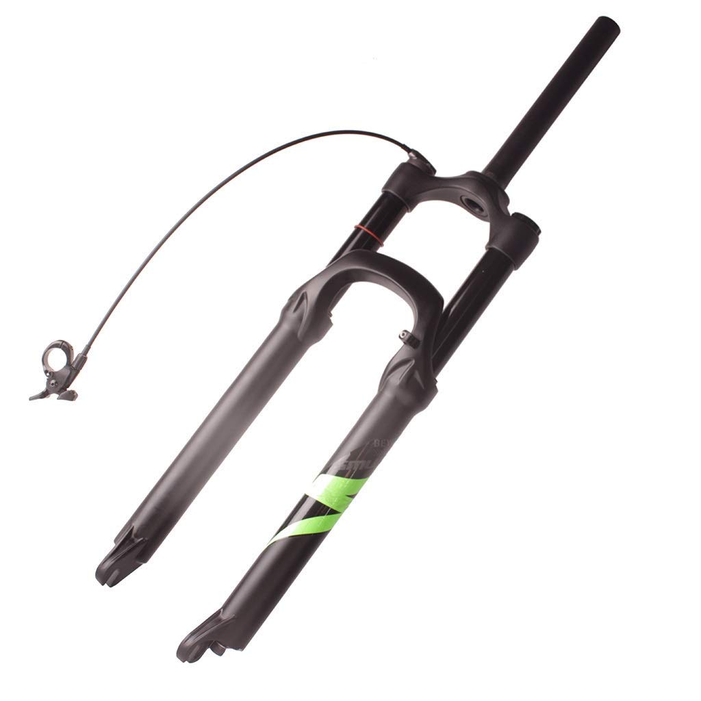 AZQOHMIS Magnesium Alloy MTB Front Forks 26/27.5/29 inch, Air Pressure Suspension Fork Travel 140mm Bicycle Accessories