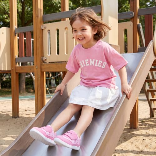 WateLves Toddler Little Kids Wide Shoes Girls Boys Barefoot Sneakers Zero Drop Walking Lightweight Non-Slip Shoes (Pink, 26) — view 2