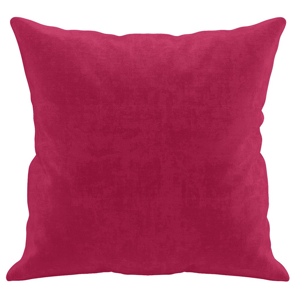 Cojín decorativo (40 x 40 cm, terciopelo, 2 unidades), color rojo y burdeos