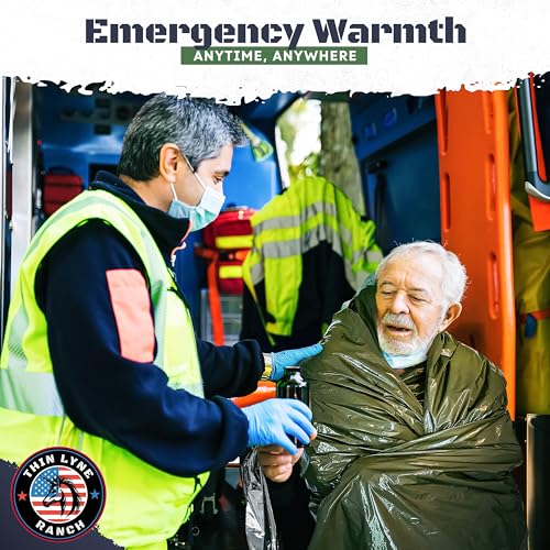 Saco de Dormir de Emergencia Ultra Grande para Supervivencia - Prevención de Hipotermia y Refugio - Bolsa Bivvy para Múltiples Personas - Equipo de Supervivencia Ideal, Esenciales para Camping de Emergencia miniatura 7