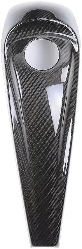 Smooth Dash Fuel Console&Gas Tank Cap Cover Compatible Carbon Fiber for Harley Davidson 2008-2023 Street Glide Electra Glide Road Glide Ultra Limited Harley Touring Gloss Black