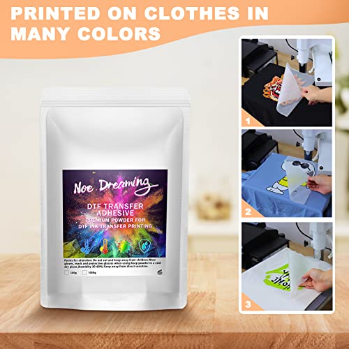 Dtf Powder 500G/1.1Lb White Fine Medium Powder Digital Transfer Hot Melt Adhesive, Dtf Hot Melt Adhesive Powder For Direct Print On T-Shirts, Dtg Pretreat Transfer Powder For All Dtf And Dtg Printer #TOP3