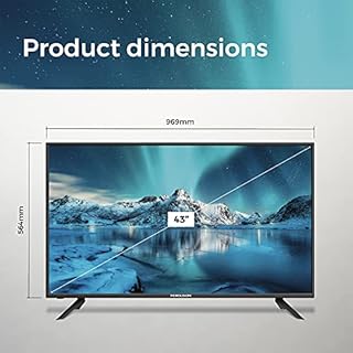 Cello C4320F 43 inch Full HD LED TV with Built-in DVD player and Freeview HD Built in Satellite receiver 3 x HDMI and USB 2.0 to record Live TV Easy to Setup Non-Smart Made in the UK