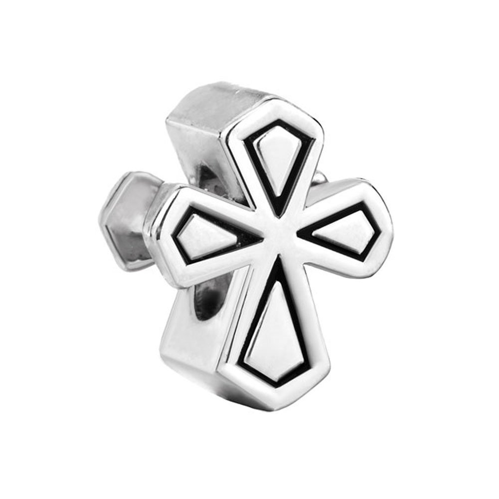 Third Time Charm Religious Cross Charm for Bracelets