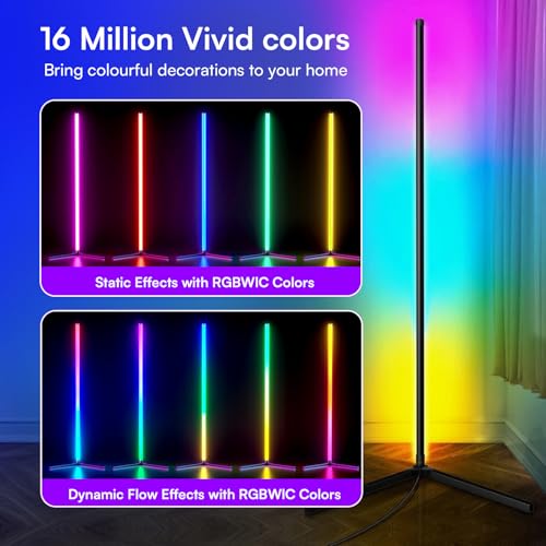 Aerlife フロアライト RGB フロアランプ LED-HEJ14 (ホワイト) の商品画像 5