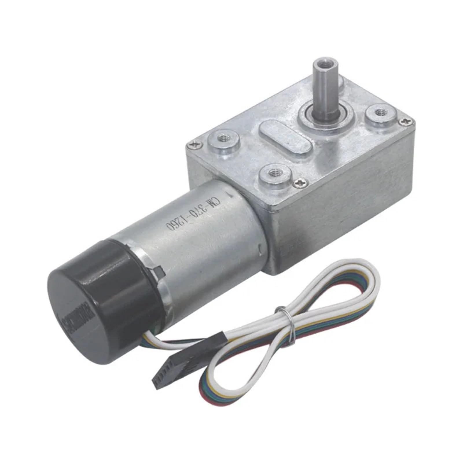 ANERTQUIH JGY-370B High Torque DC 6V 12V 24V Worm Gear Motor With Encoder 1Pcs(6V,23rpm)