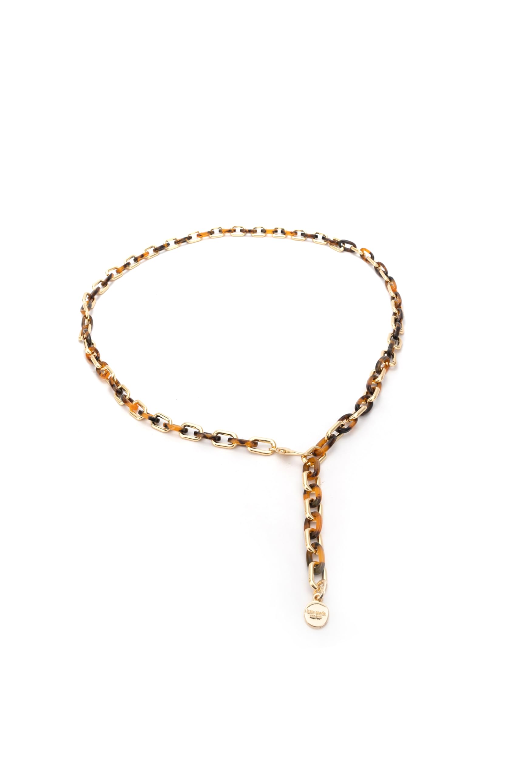 kate spade new york Cinturón de cadena de metal para mujer, accesorio elegante para el día a día, ajuste ajustable