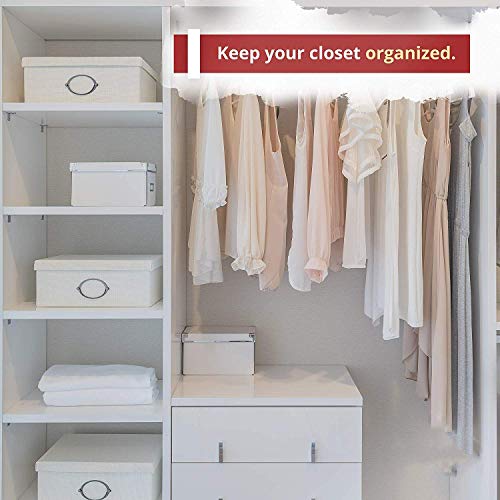Image of PROTOWARE 12 Pieces Clothe Hangers for Wardrobe - Space Saving Cupboard Storage Organizer - Plastic Hanger Set for Saree, Shirt, Dress (White)