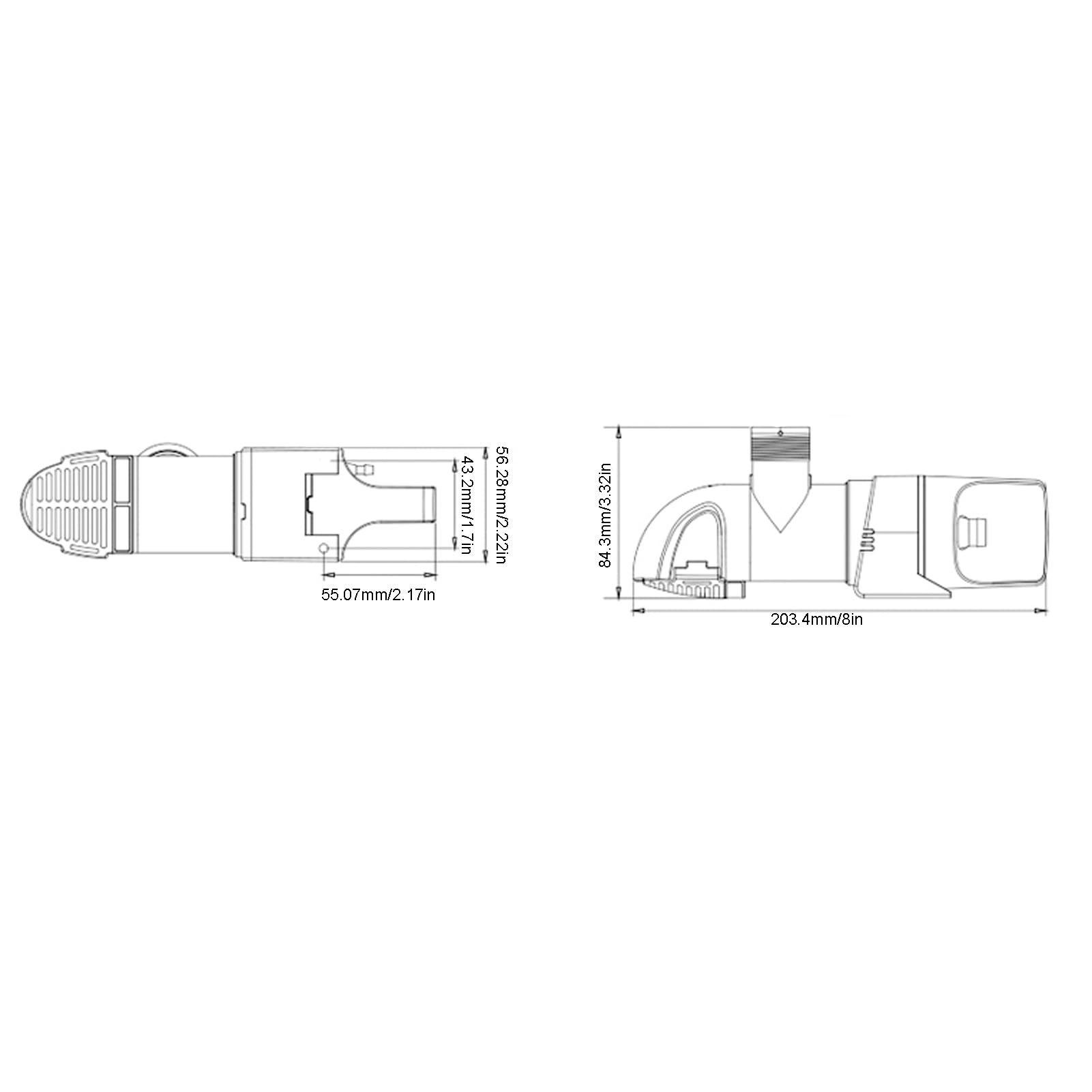 Pompe de Cale Automatique Électrique en Acier Inoxydable 12V, Débit 4160LPH avec Rotation 360° pour Bateaux, Détection d'Eau Intelligente
