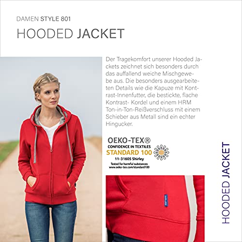 HRM Damen Jacket F hoodie, Navy, XL EU