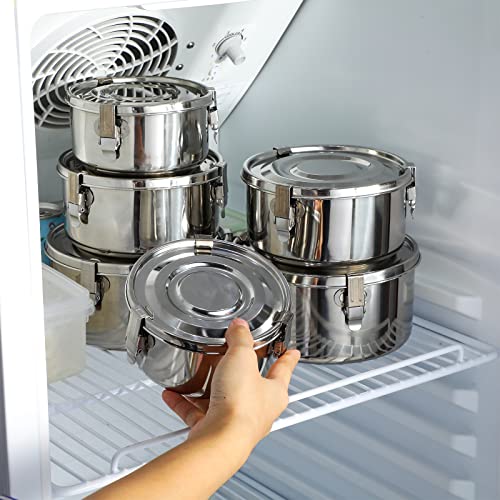 Zopeal-6-Pcs-Stainless-Steel-Food-Storage-Containers-with-Lid-Bento-Lunch-Boxes-Reusable-Metal-Flat-Canisters-for-Camping-Trips-Picnic-Snacks-Soups-Salads-Leftovers-3-Sizes-22oz-34oz-54oz