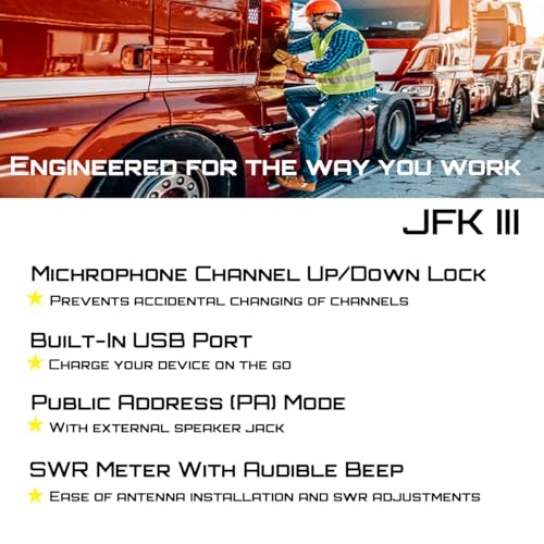 President JFK III Trucker CB Radio