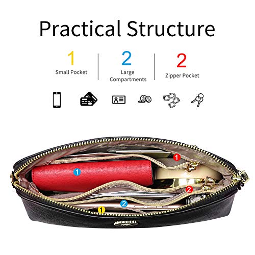 Image of SENDEFN Small Crossbody Phone Purses for Women Vegan Leather Crossbody Bags Shoulder Handbags