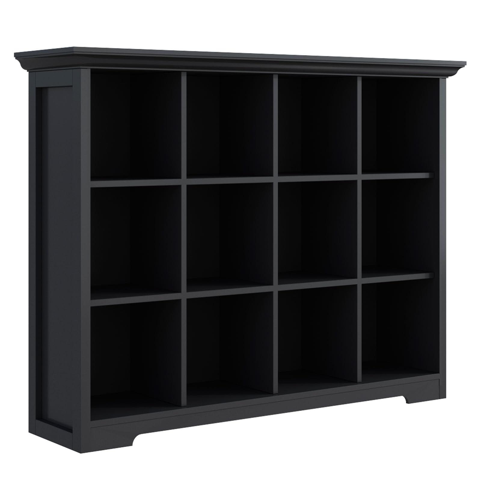 Amazon.com: OSCHF Cube Storage Bookcase with Base - Wooden 3 Tiers