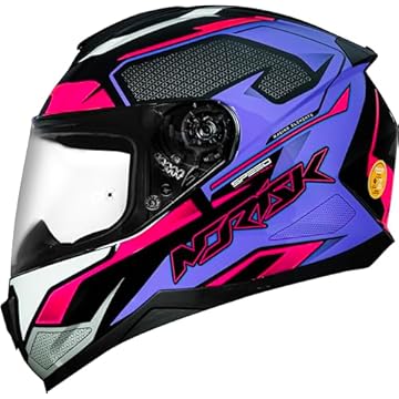 Capacete Norisk Razor Speedmax Preto com Rosa 58/M