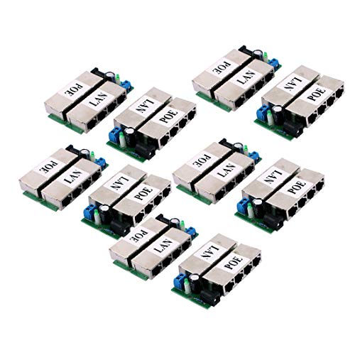 New Lon0167 10 Pcs Featured NVL-404 DC 12V POE Power Over Ethernet IP Supply Injector AP Combiner Synthesizer miniatura 1