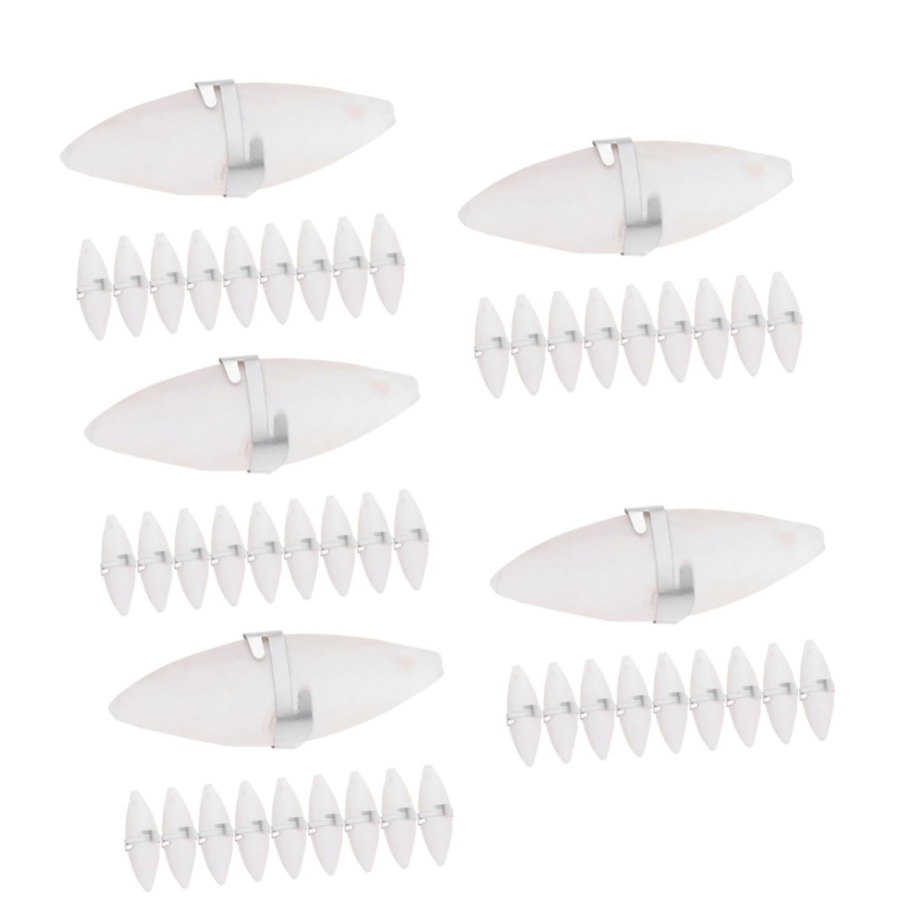 BESPORTBLE 50pièces Jouets à Mâcher pour Oiseaux De Seiche Accessoires pour Perroquets Et Rongeurs Complément Calcique avec Clips