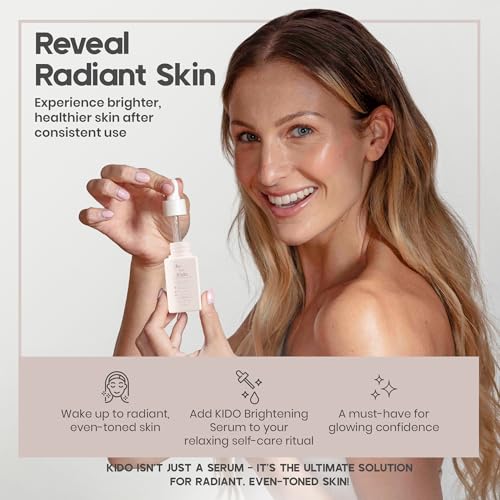 IKI Kido Brightening Serum - Reduces Dark Spots, Evens Skin Tone, Hydrates Deeply, Non-Irritating Formula, Kojic Acid, Alpha Arbutin, Retinol Serum for Face, Centella Asiatica, & Vitamin E - Image 7