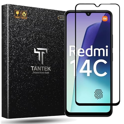 Image of TitanGuard Tempered Glass Screen Protector Guard for Redmi 14C - 9H Hardness, Military Grade, Anti-Static, Easy Installation Kit - 1 PACK