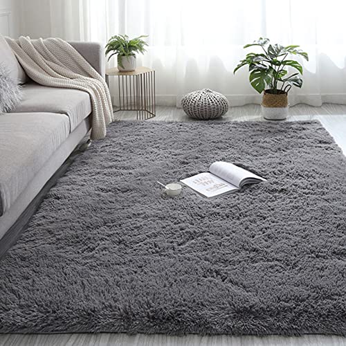 CHBIN Shaggy 200x220cm Teppich Wohnzimmer Lammfellimitat Teppich Weich Teppich Faux Lammfell...