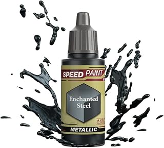 The Army Painter Speedpaint Enchanted Steel 2.0, Single Acrylic Paint 18ml One-coat Painting Soloution For Fantasy Tabletop Miniatures Like Warhammer 40k and Dungeons And Dragons Figures