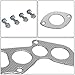 DNA Motoring GKTSET-IS250-06 Aluminum Exhaust Manifold Header Gasket Set Replacement