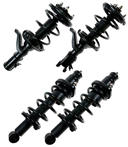 Image of TRQ Front and Rear Strut & Coil Spring Assembly Set Driver & Passenger Sides Compatible with 02-05 Honda Civic