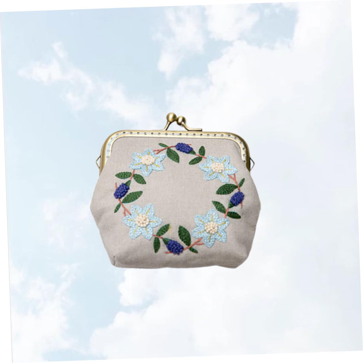 Operitacx 3sets Completo Di Kit Di Ricamo Fai Te Per Principianti Borsa Moneta Con Accessori Per Embroidery Include Tela Filo Di Lana Ago e Cornice Per Ricamo Per Donne e Bambine