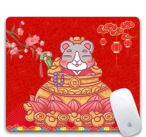 Preisvergleich Produktbild Gaming-Mauspad, Verschleißfestes Gummi, Laternen Und Blumen, Bequeme Ratte, Gaming-Office-Gaming-Mauspad Auf Dem Laptop