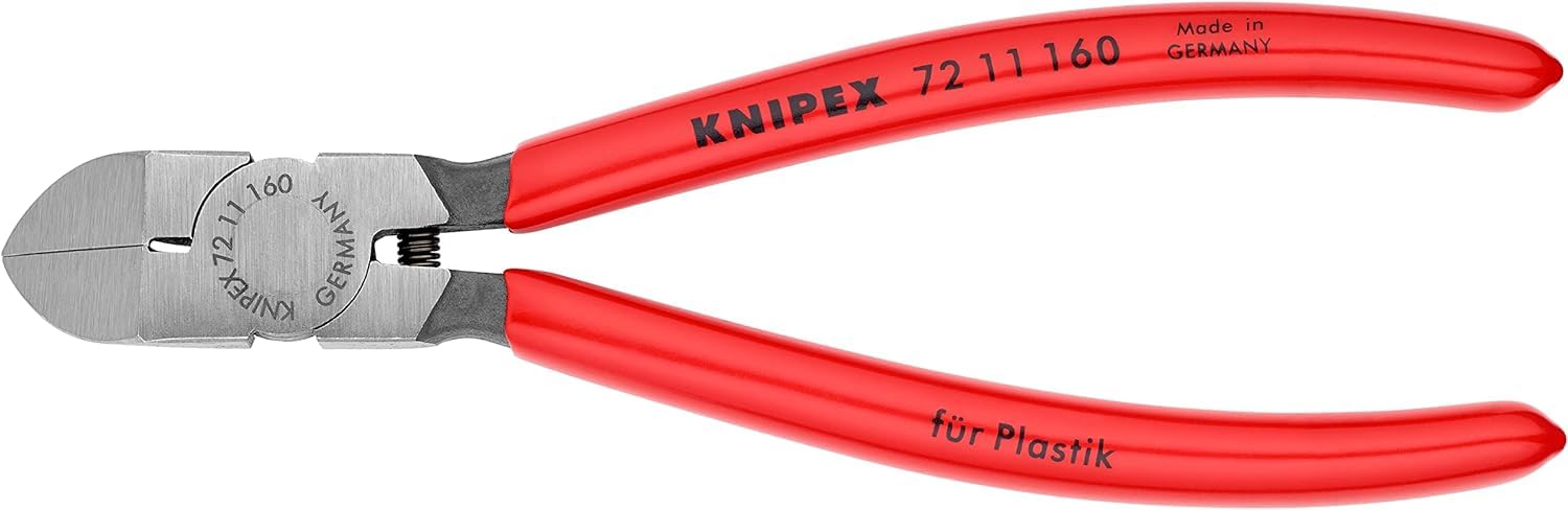 KNIPEX Tronchesi per resina sintetica in confezione Self-service rivestiti in resina sintetica 160 mm, 72 11 160 SB