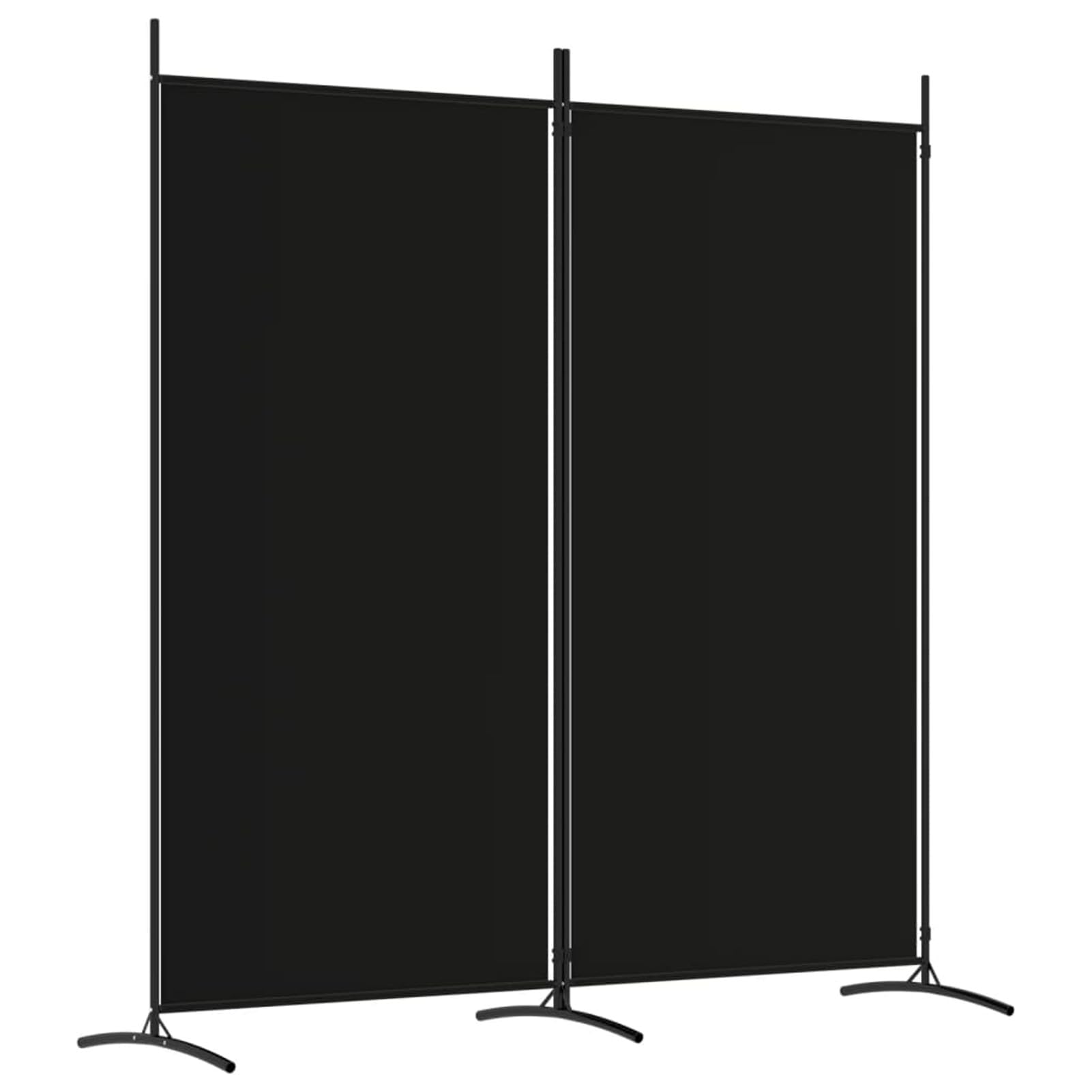 IKAYAA Biombo Plegable de 2 Paneles Biombo Separador de Ambientes 175 x 180 cm Divisor de Habitación Plegable Pantalla de Privacidad para Oficina Dormitorio Negro