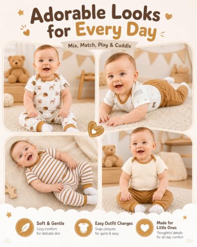 Image of Baby Boy Girl Clothes Preemie Newborn Must Have Infant Essentials Outfits 20 Piece Clothing 0-18 Months