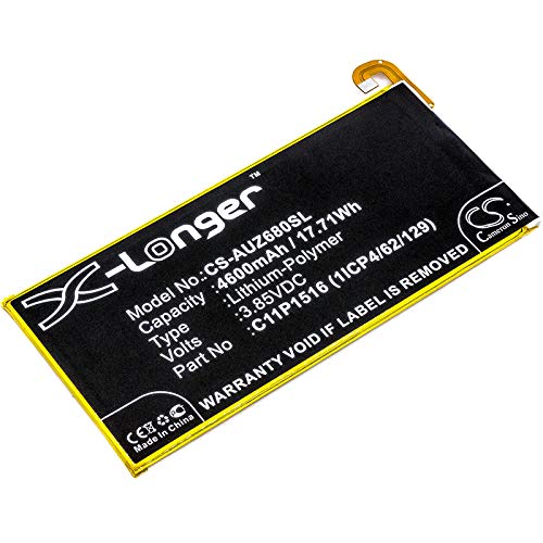 Tecnologia: Li-Polymer TECHTEK Batteria 4600mAh compatibile con [Asus] ZenFone 3 Ultra, ZenFone 3 Ultra Dual SIM, ZU680KL sostituisce 0B200-02060000, C11P1516 (1ICP4/62/129)