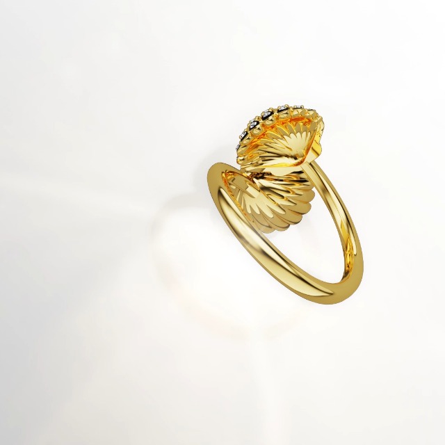 Amazon.com: Swarovski Idyllia Open Ring, Shell Motif with