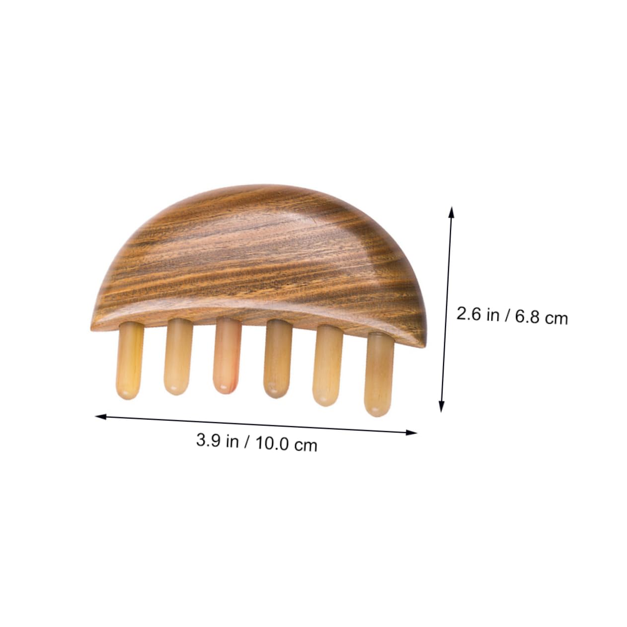 Healeved 3pièces Peigne De Buffle Unisexe Peigne à Cheveux Pratique Et Doux Démêlant Massant Le Chevelu Pour Confort Optimal